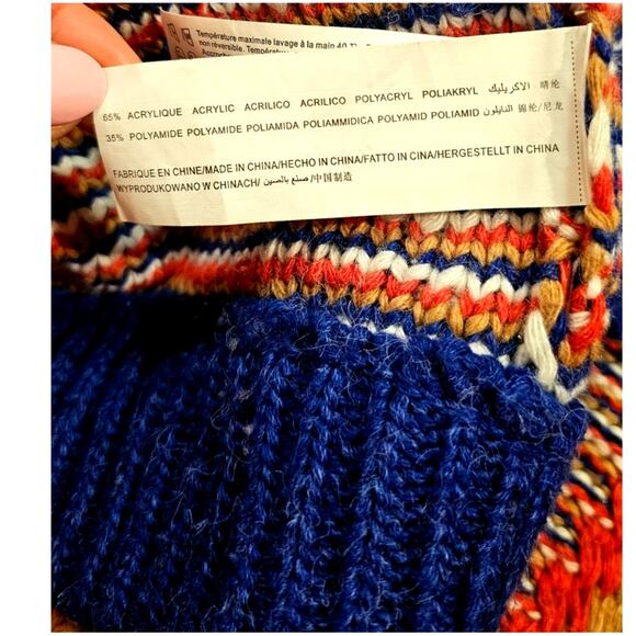 Ju Ju S'amuse! Deluxe Open Cardigan Gorgeous Knit Aztec Oversized Sweater, Sz XL - Picture 8 of 10